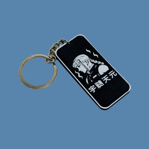 Tengen Uzui Demon Slayer Keychain – Kimetsu no Yaiba Anime Collectible - Image 2