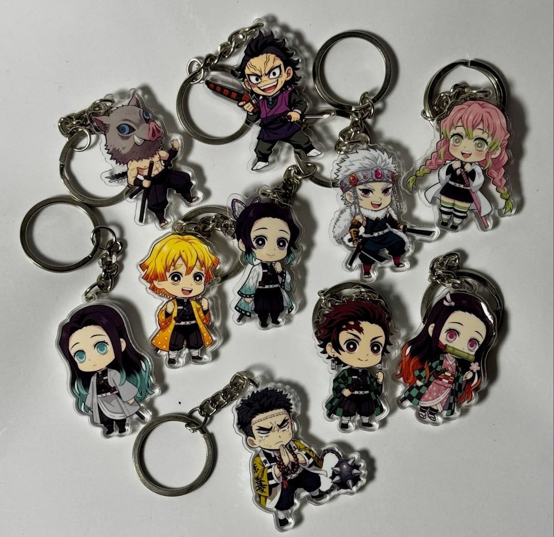 demonslayer chibi keychain