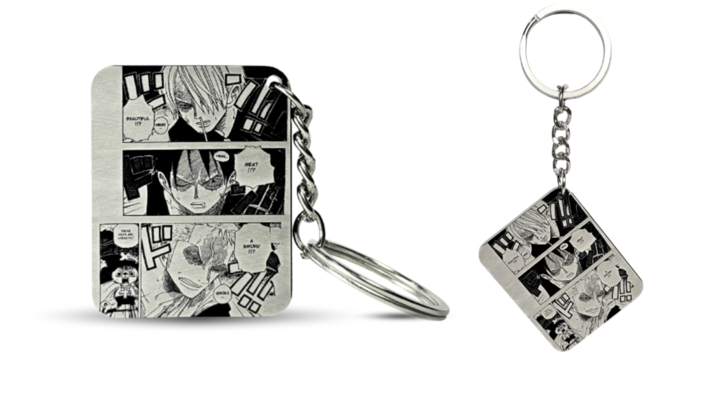 Anime keychain featuring popular anime character design