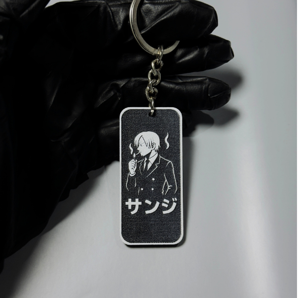 Sanji 3D Silhouette Keychain