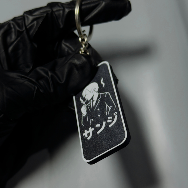 Sanji 3D Silhouette Keychain