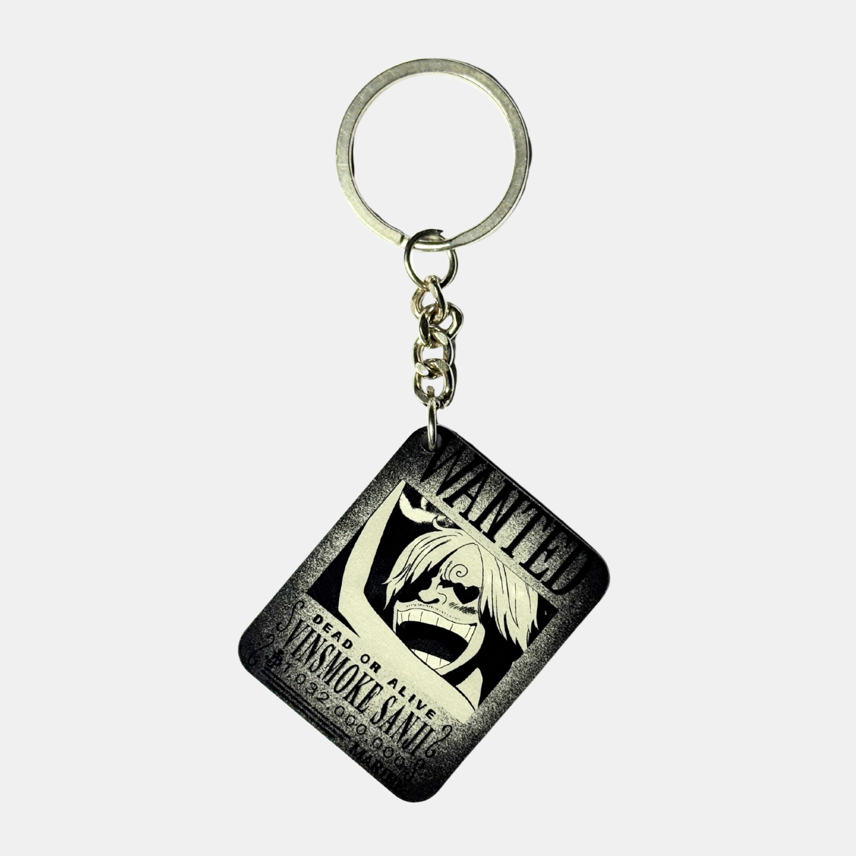 Sanji Wanted Poster Acrylic Keychain – One Piece Anime Collectible