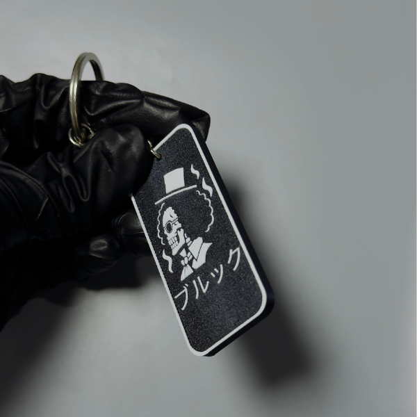 Brook 3D Silhouette Keychain – One Piece Anime Collectible