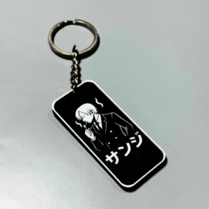 Sanji 3D Silhouette Keychain