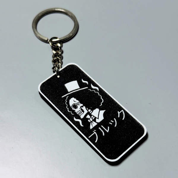 Brook 3D Silhouette Keychain – One Piece Anime Collectible