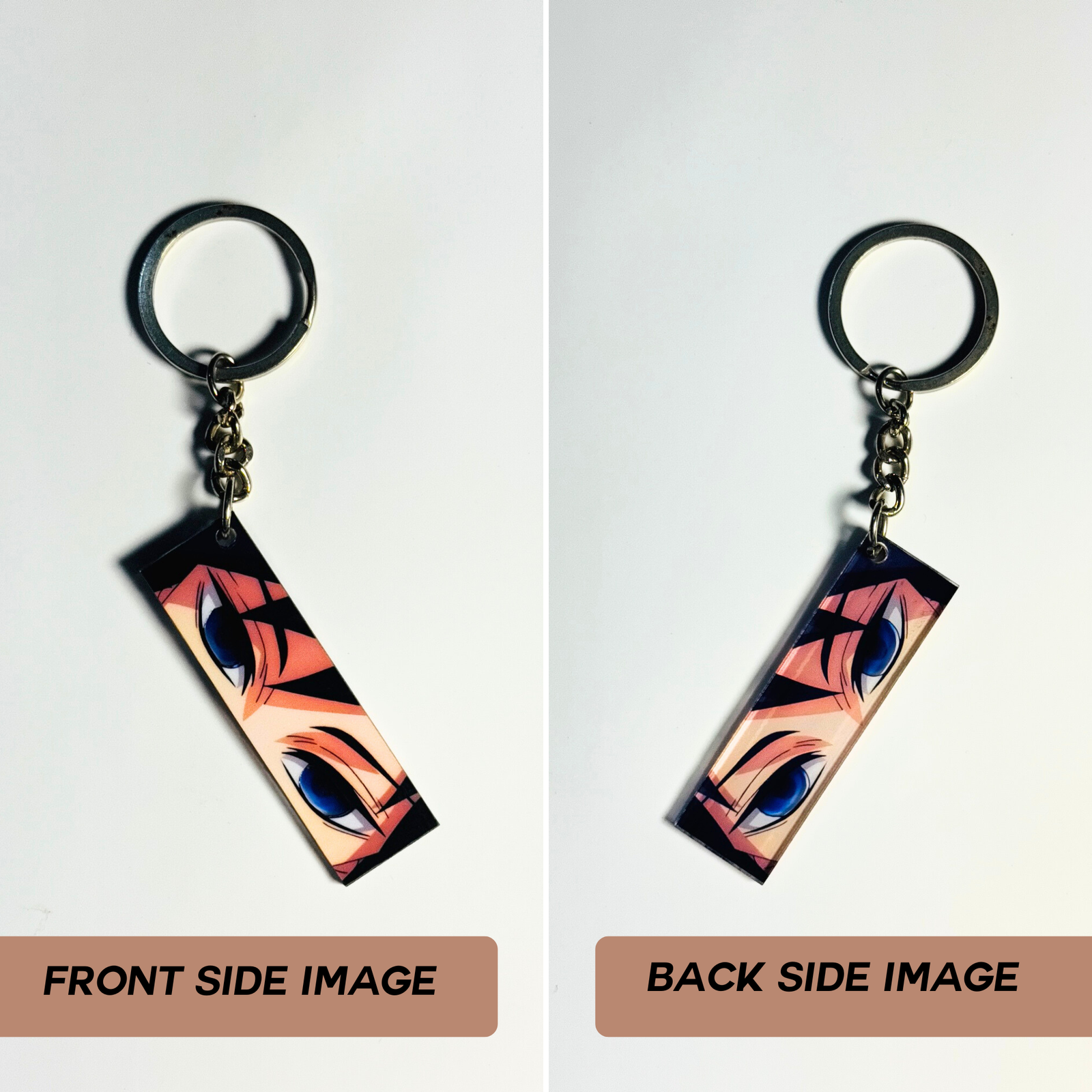 Giyu Tomioka Glowing Eyes Keychain – Demon Slayer Anime Acrylic Keychain