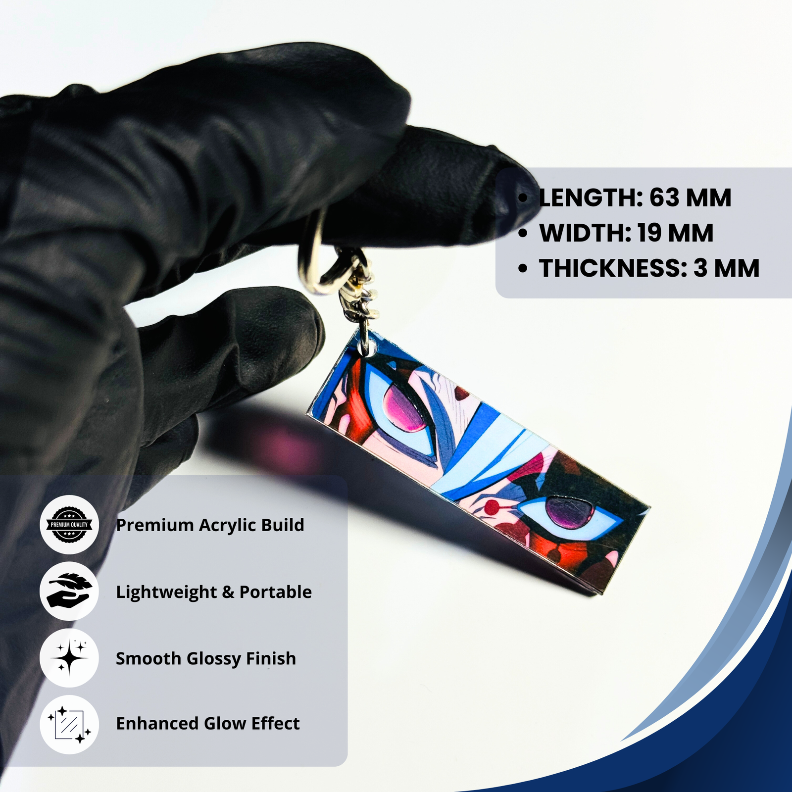 DEMON SLAYER EYE KEYCHAIN