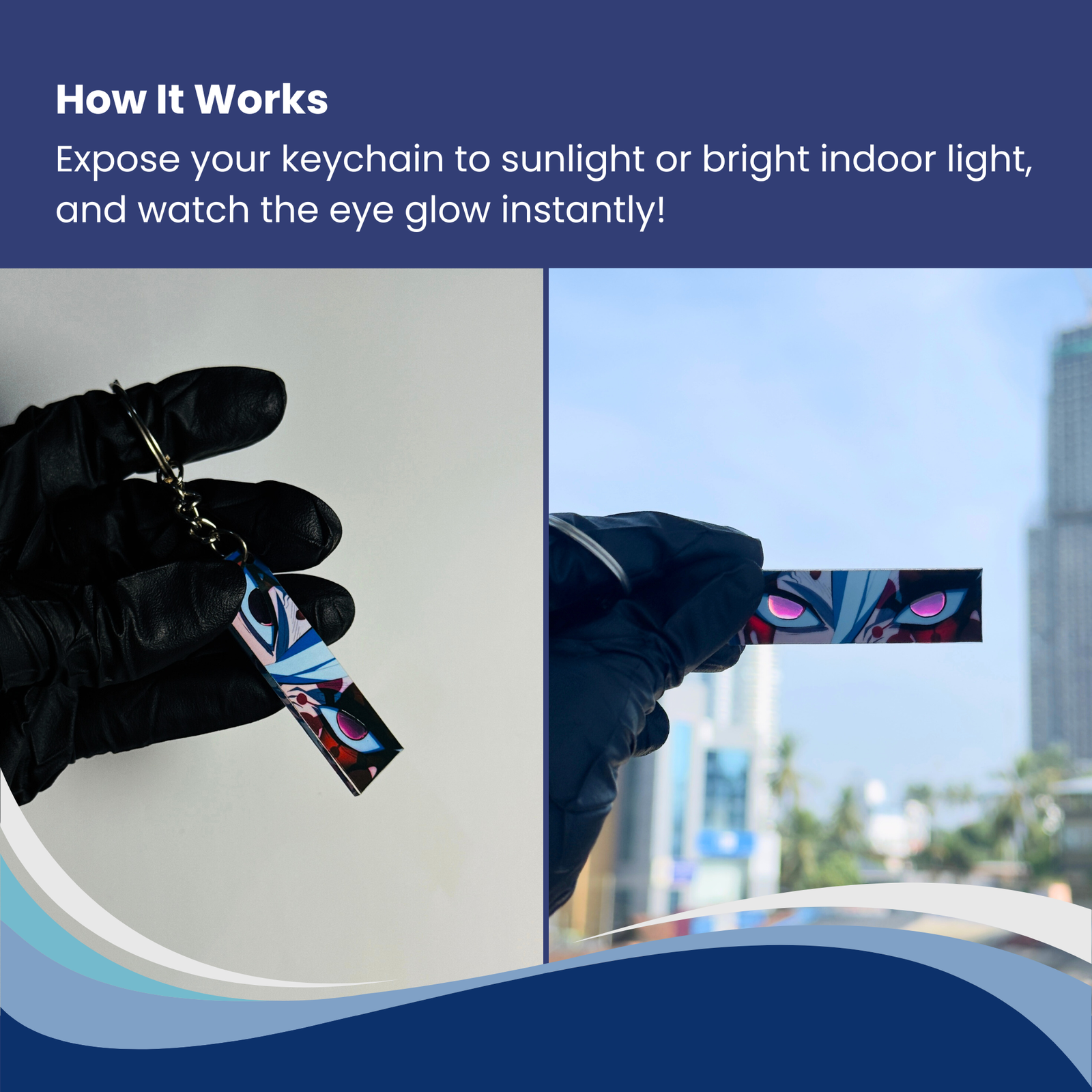 DEMON SLAYER EYE KEYCHAIN