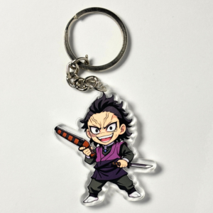 Genya Shinazugawa Chibi Acrylic Keychain – Demon Slayer Anime Keyrin