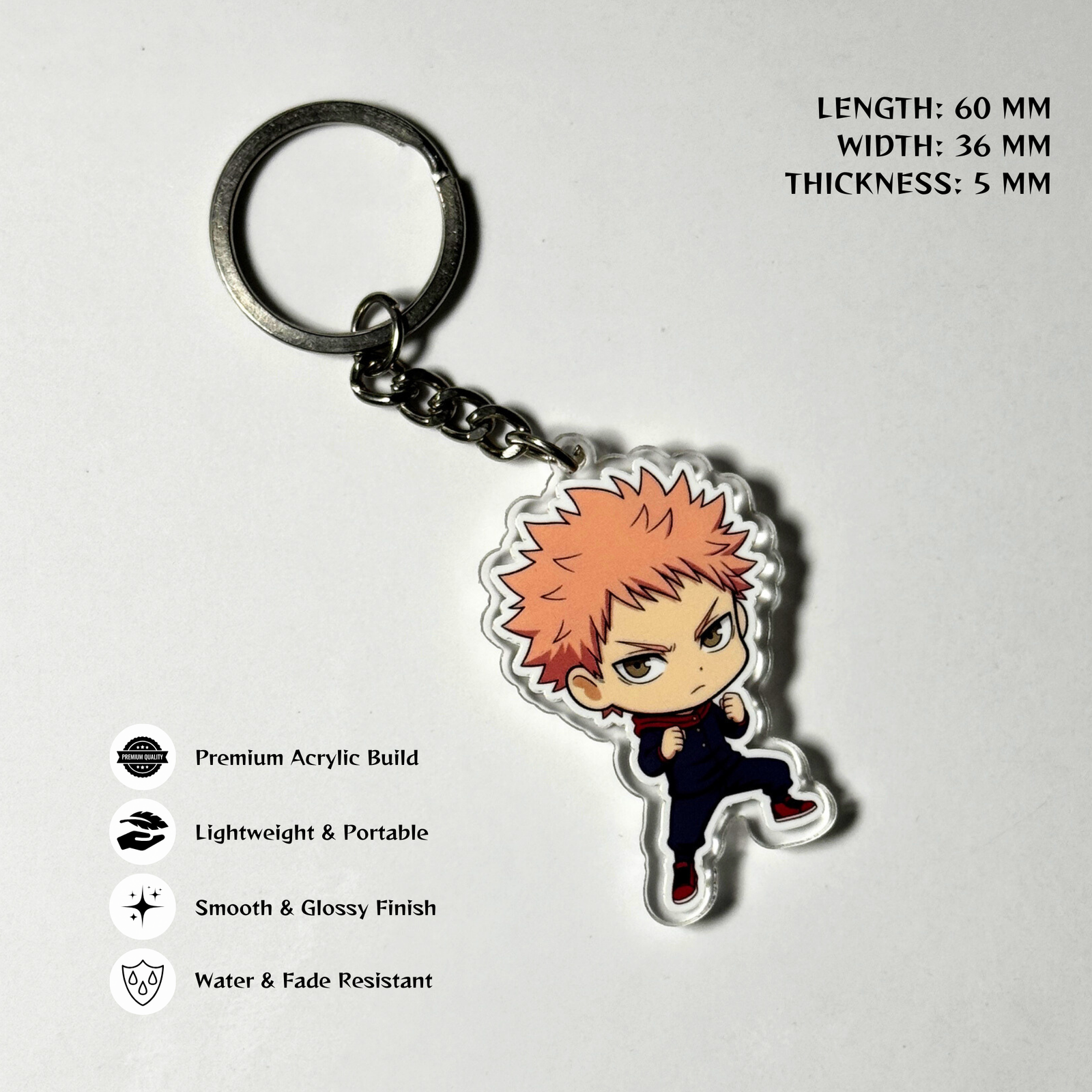 Yuji Itadori Chibi Acrylic Keychain